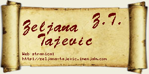 Željana Tajević vizit kartica